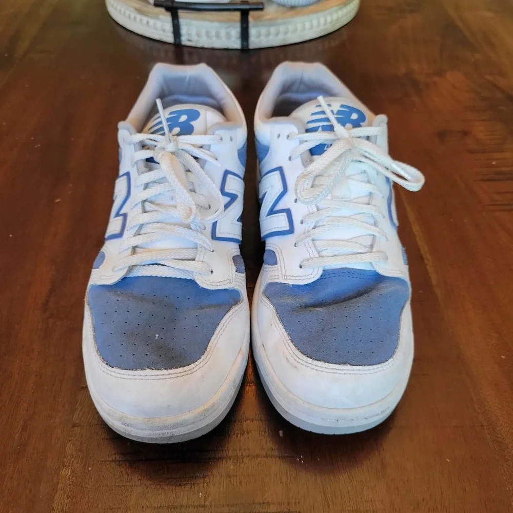 New Balance 480 White Blue BB480 Suede Low Top Sneakers BB480LRB Mens 10